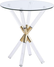 Load image into Gallery viewer, Mercury Acrylic/Gold End Table image
