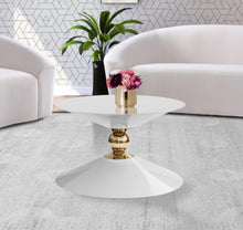 Load image into Gallery viewer, Malia White / Gold Coffee Table
