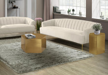 Load image into Gallery viewer, Hexagon Brushed Gold Coffee Table
