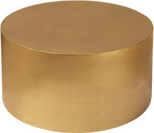 Load image into Gallery viewer, Cylinder Brushed Gold Coffee Table
