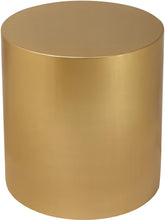 Load image into Gallery viewer, Cylinder Brushed Gold End Table
