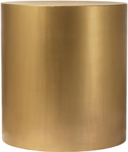 Load image into Gallery viewer, Cylinder Brushed Gold End Table
