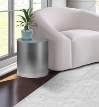 Load image into Gallery viewer, Cylinder Brushed Chrome End Table
