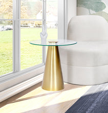 Load image into Gallery viewer, Glassimo Brushed Gold End Table
