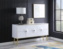 Load image into Gallery viewer, Pop White / Gold Sideboard/Buffet
