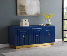 Load image into Gallery viewer, Cosmopolitan Navy Lacquer Sideboard/Buffet
