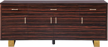 Load image into Gallery viewer, Excel Brown Zebra Wood Veneer Lacquer Sideboard/Buffet
