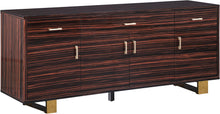 Load image into Gallery viewer, Excel Brown Zebra Wood Veneer Lacquer Sideboard/Buffet image
