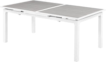 Load image into Gallery viewer, Nizuc Grey manufactured wood Outdoor Patio Extendable Aluminum Dining Table
