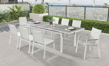 Load image into Gallery viewer, Nizuc Grey manufactured wood Outdoor Patio Extendable Aluminum Dining Table
