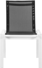 Load image into Gallery viewer, Nizuc Black Mesh Waterproof Fabric Outdoor Patio Aluminum Mesh Dining Chair
