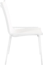 Load image into Gallery viewer, Nizuc White Mesh Waterproof Fabric Outdoor Patio Aluminum Mesh Dining Chair
