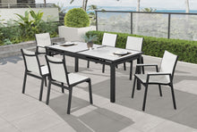 Load image into Gallery viewer, Nizuc White manufactured wood Outdoor Patio Aluminum Dining Table
