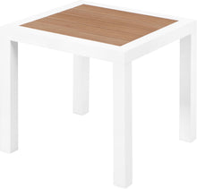 Load image into Gallery viewer, Nizuc Brown manufactured wood Outdoor Patio Aluminum End Table image

