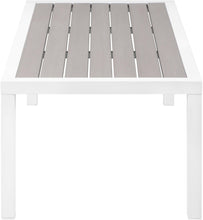 Load image into Gallery viewer, Nizuc Grey manufactured wood Outdoor Patio Aluminum Coffee Table
