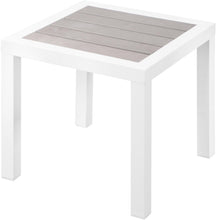 Load image into Gallery viewer, Nizuc Grey manufactured wood Outdoor Patio Aluminum End Table image

