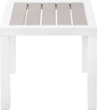 Load image into Gallery viewer, Nizuc Grey manufactured wood Outdoor Patio Aluminum End Table
