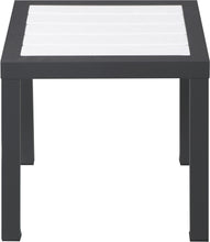 Load image into Gallery viewer, Nizuc White manufactured wood Outdoor Patio Aluminum End Table

