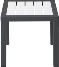 Load image into Gallery viewer, Nizuc White manufactured wood Outdoor Patio Aluminum End Table
