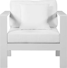 Load image into Gallery viewer, Nizuc White Waterproof Fabric Outdoor Patio Aluminum Arm Chair
