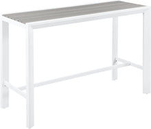 Load image into Gallery viewer, Nizuc Grey manufactured wood Outdoor Patio Aluminum Rectangle Bar Table image
