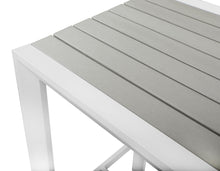 Load image into Gallery viewer, Nizuc Grey manufactured wood Outdoor Patio Aluminum Rectangle Bar Table

