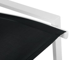 Load image into Gallery viewer, Nizuc Black Mesh Waterproof Fabric Outdoor Patio Aluminum Mesh Barstool
