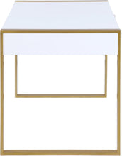Load image into Gallery viewer, Victoria White / Gold Desk/Console
