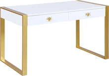 Load image into Gallery viewer, Victoria White / Gold Desk/Console image
