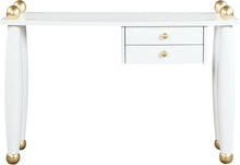 Load image into Gallery viewer, Etro White / Gold Desk/Console
