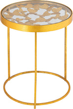 Load image into Gallery viewer, Butterfly Gold End Table
