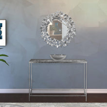 Load image into Gallery viewer, Butterfly Silver Console Table
