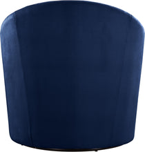 Load image into Gallery viewer, Alessio Navy Velvet Accent Chair
