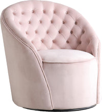 Load image into Gallery viewer, Alessio Pink Velvet Accent Chair image
