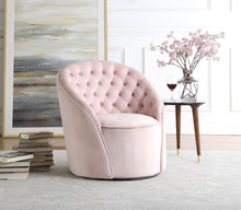 Load image into Gallery viewer, Alessio Pink Velvet Accent Chair
