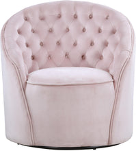 Load image into Gallery viewer, Alessio Pink Velvet Accent Chair
