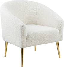 Load image into Gallery viewer, Barlow White Faux Sheepskin Fur Accent Chair image
