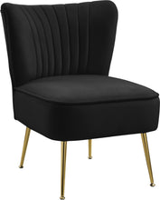 Load image into Gallery viewer, Tess Black Velvet Accent Chair image
