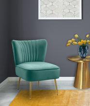 Load image into Gallery viewer, Tess Mint Velvet Accent Chair
