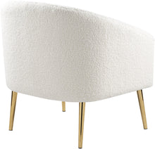 Load image into Gallery viewer, Barlow White Faux Sheepskin Fur Accent Chair
