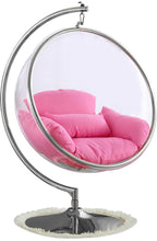Load image into Gallery viewer, Luna Pink Durable Fabric Acrylic Swing Chair
