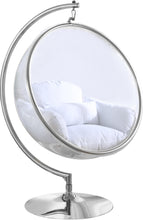 Load image into Gallery viewer, Luna White Durable Fabric Acrylic Swing Chair image
