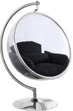 Load image into Gallery viewer, Luna Black Durable Fabric Acrylic Swing Chair image
