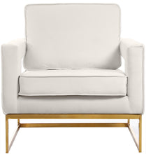 Load image into Gallery viewer, Noah Cream Velvet Accent Chair
