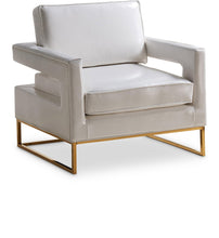 Load image into Gallery viewer, Amelia White Faux Leather Accent Chair image
