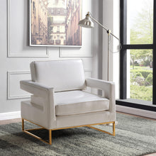 Load image into Gallery viewer, Amelia White Faux Leather Accent Chair
