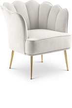 Load image into Gallery viewer, Jester Cream Velvet Accent Chair image
