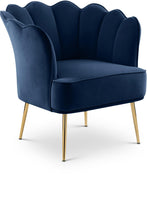 Load image into Gallery viewer, Jester Navy Velvet Accent Chair image
