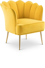 Load image into Gallery viewer, Jester Yellow Velvet Accent Chair image
