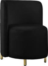 Load image into Gallery viewer, Rotunda Black Velvet Accent Chair image
